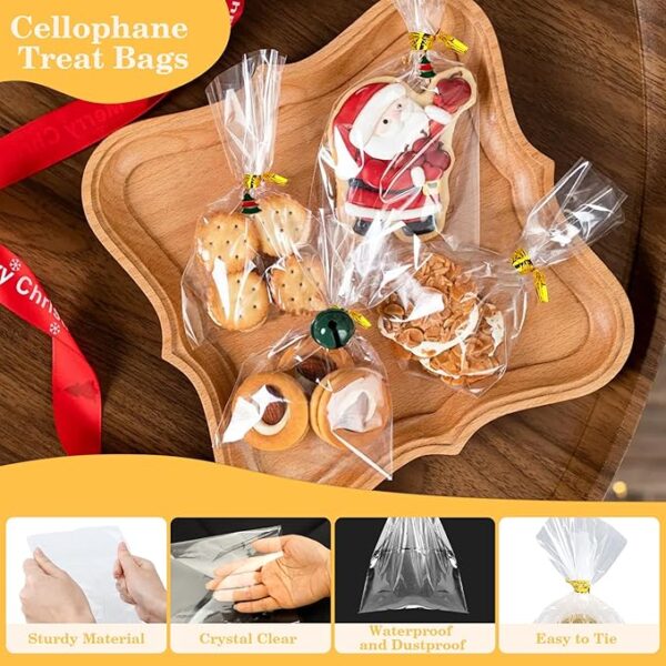 100 PCS Cellophane Treat Bags - Image 2
