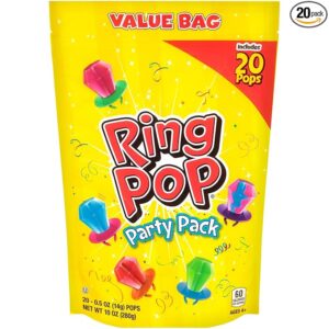 Ring Pop Lollipops - Bulk Candy Individually Wrapped Suckers Variety Party Pack